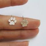 Paw Print Studs, Sterling ..